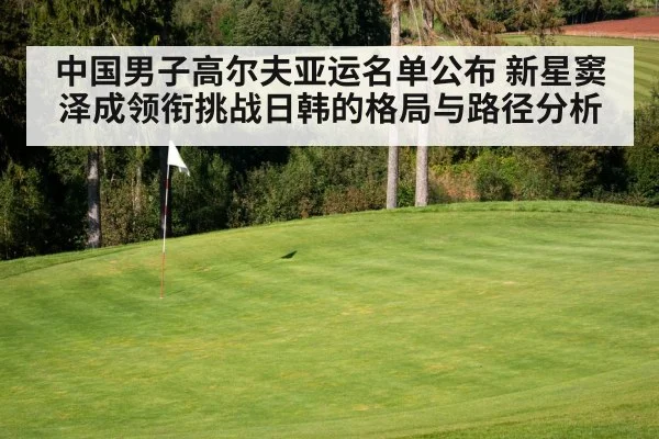 中国男子高尔夫亚运名单公布 新星窦泽成领衔挑战日韩的格局与路径分析